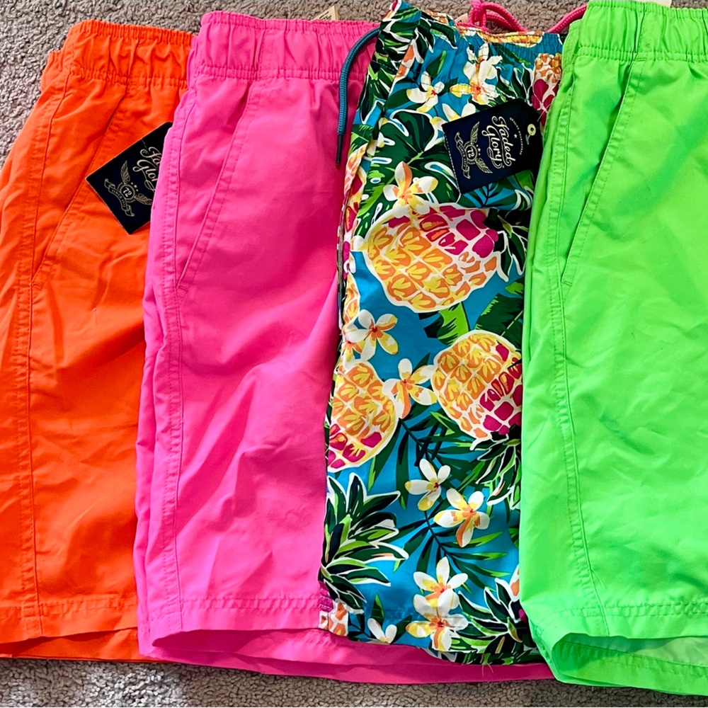 Vibrant men’s swim shorts